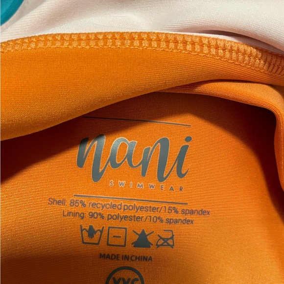 Nani Swim Cozumel Cut Back Crop Swim Top, Size XXS Beach Surf Summer - Picture 4 of 7